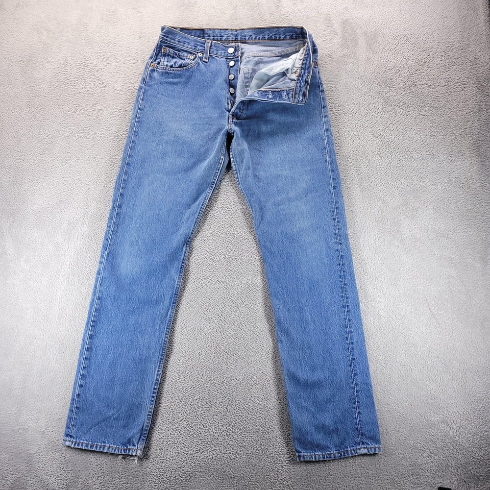 VTG Levis 501 Jeans Mens 33x32 Blue Regular Straight Button Fly USA 90s
